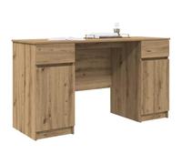 vidaXL Escritorio Roble Artisan 140 x 49 x 76 cm – Madera contrachapada, Diseño minimalista