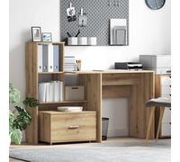 vidaXL Escritorio Roble artisan Madera de ingeniería