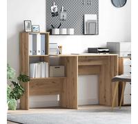 vidaXL Escritorio Roble artisan Madera de ingeniería