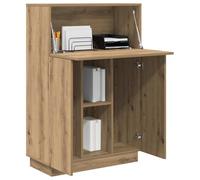 vidaXL Escritorio Roble Artesanal con Estante 71,5x31,5x106,5 cm – Moderno, Compacto para Oficina