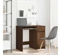 vidaXL Escritorio de oficina Roble marrón 86x49x76 cm Madera de ingeniería