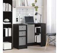 vidaXL Escritorio Roble Negro 100 x 40 x 75 cm Madera de ingeniería