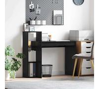 vidaXL Escritorio Roble Negro 100 x 40 x 90 cm Madera de ingeniería, Sala de Estar, Escritorio Moderno, Espacio Resistente, Oficina Funcional, Estudio Compacto, Mueble Elegante Minimalista