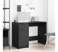 vidaXL Escritorio Roble Negro 100 x 50 x 75 cm Madera de ingeniería