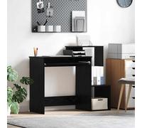 vidaXL Escritorio Roble Negro 106 x 41 x 88.5 cm Madera de ingeniería