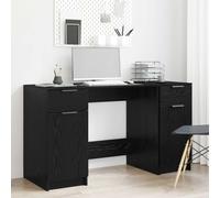 vidaXL Escritorio Roble Negro 133 x 50 x 75 cm Madera de ingeniería