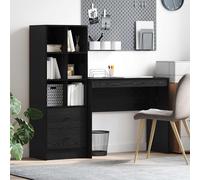 vidaXL Escritorio 135,5 x 40 x 127 cm 2 uds. Multicolor Roble negro