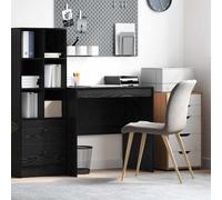 vidaXL Escritorio 80 x 50 x 76 cm – Roble Negro, Compacto y Ergonómico