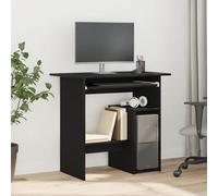 vidaXL Escritorio Roble negro Madera de ingeniería 80x45x74 cm