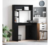 vidaXL Escritorio Roble Negro 91 x 50 x 149 cm Madera de ingeniería