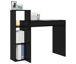 vidaXL Escritorio Roble Negro Madera de ingeniería 100 x 40 x 90 cm | Su tamaño compacto se adapta a cualquier habitación, Acabado de roble negro súper elegante,