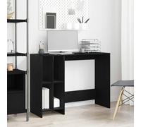 vidaXL Escritorio Roble Negro 102,5×35×75 cm – Madera de ingeniería, compacto con almacenaje