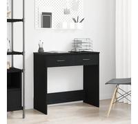 vidaXL Escritorio Roble negro Madera de ingeniería 80 x 40 x 75 cm Mesa de estudio minimalista