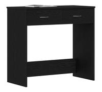 vidaXL Escritorio Roble negro Madera de ingeniería 80 x 40 x 75 cm Mesa de estudio minimalista