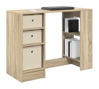 vidaXL Escritorio Roble Sonoma 100 x 40 x 75 cm Madera de ingeniería