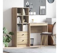 vidaXL Escritorio Roble Sonoma 115,5 x 40 x 127 cm 2 uds. Brown