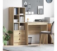 vidaXL Escritorio Roble Sonoma 125,5 x 50 x 127 cm 2 uds.