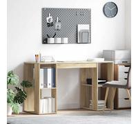 vidaXL Escritorio Roble Sonoma 130 x 50.5 x 75 cm Madera de ingeniería