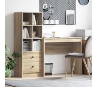 vidaXL Escritorio Roble Sonoma 135,5 x 40 x 127 cm 2 uds.