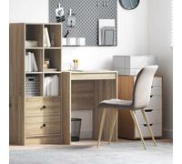 vidaXL Escritorio Roble Sonoma 60x50x76 cm – Compacto, Moderno, Ergonómico