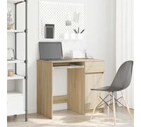 vidaXL Escritorio Roble Sonoma 86x49x76 cm Madera de ingeniería