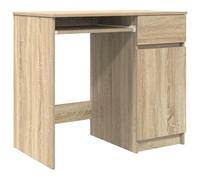 vidaXL Escritorio Roble Sonoma 86x49x76 cm Madera de ingeniería