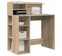 vidaXL Escritorio Roble Sonoma Madera de ingeniería 90 x 48 x 101,5 cm
