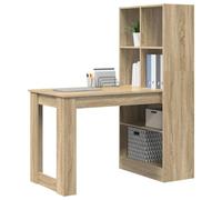 Escritorio vidaXL, estilo Sonoma, con tablero de chapa de madera, 122 x 67 x 145 cm