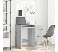 vidaXL Escritorio Sonoma gris 86x49x76 cm madera de ingeniería