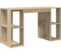vidaXL Escritorio Sonoma Roble, tablero de partículas, 130 x 50,5 x 75 cm
