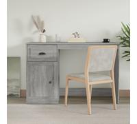 vidaXL Escritorio y cajón madera contrachapada gris Sonoma 115x50x75cm