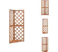 vidaXL Espaldera de madera maciza de abeto, 50x50x145 cm - Arco para rosales, celosía y pérgola