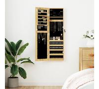 vidaXL Espejo con joyero de pared 30x8,5x106 cm