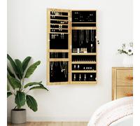 vidaXL Espejo con joyero de pared 37,5x10x106 cm