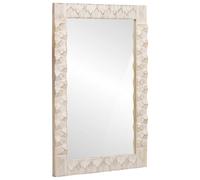 vidaXL Espejo de baño con Espejo Acabado de Lavado 50 x 70 x 2,5 cm, Espejo de baño, Rectangular, Superficie Reflectante Duradera, Elegancia Moderna, decoración útil