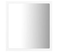 vidaXL Espejo de Baño con LED Aseo Muebles Mobiliario Decoración Adorno Habitación Moderno Duradero Contrachapada AcrílicoBlanco 40x8,5x37 cm