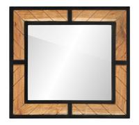 vidaXL Espejo de baño de madera maciza de acacia 60x1x55 cm