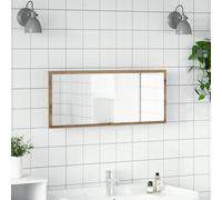 vidaXL Espejo de baño LED madera ingeniería roble artisan 100x8,5x37cm