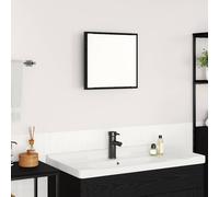 vidaXL Espejo de baño LED Roble Negro 40 x 37 x 8.5 cm