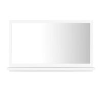 vidaXL Espejo de baño Madera contrachapada Blanco 60x10,5x37 cm