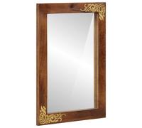 vidaXL Espejo de baño Marrón miel 70 x 50 x 2,5 cm