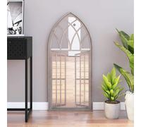 vidaXL Espejo de Hierro Arena para Uso Interior 100x45 cm Salón Adorno Color Arena, Negro, y mas