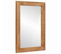 vidaXL espejo de pared 70 x 50 cm Madera de Ingeniería y Vidrio