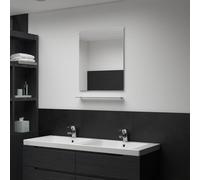 vidaXL Espejo de pared con estante de vidrio templado 50x60 cm