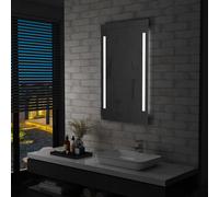 vidaXL Espejo de pared de baño con LED 60x100 cm