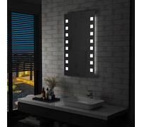 vidaXL Espejo de pared de baño con LED 60x100 cm