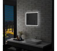 vidaXL Espejo de pared de baño con LED 60x50 cm
