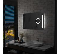 vidaXL Espejo de Pared de Baño con LED y Sensor Táctil Iluminación Dimensiones 80 x 60 cm, 100 x 60 cm