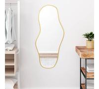 vidaXL Espejo de Pared Colgante Dormitorio Salón Sala de Estar Pasillo Tocador Comedor Cuarto de Baño Entrada Decoración Hogar Dorado