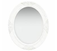 vidaXL Espejo de pared estilo barroco blanco 50x60 cm